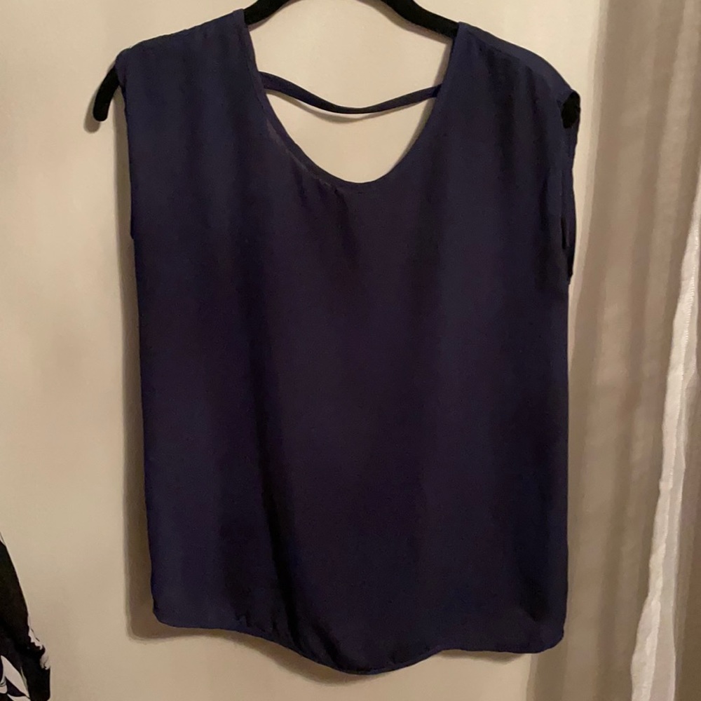 Open back blouse